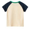 MyKids-USA Boys’ Koala Cartoon Print Color Patchwork T-Shirt In European And American Style - 2 of 4