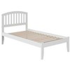 AFI Furnishings Richmond Twin Extra Long Platform Bed with Open Footboard and Turbo Charger in White - 4 of 4