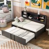 NicBex Twin Sized Daybed Morden 79.9" Daybed with Storage, Twin Day bed with Trundle, Storage Cabinets and USB Charging for Apartment - 4 of 4