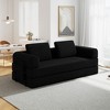 Racxily Convertible Sofa Bed with Pillow - Corduroy Folding Couch, Loveseat Sofa for Living Room, Bedroom, Lounge - 2 of 4