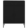 VidaXL Storage Cabinet Black 31.5"x13.8"x40" Steel - 2 of 4