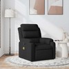 vidaXL Black Fabric Massage Recliner Chair-Manual Recline-Vibration Function-Comfort Padding for Living Room/Bedroom - 2 of 4