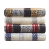 Kumasinova 50x60 Inch Plaid Faux Fur Throw Blanket,Chic Fluffy Blanket & Anthropologie Home Decor,Soft Throw Blankets for Bed&Couch - 3 of 4