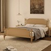 Whisen Queen Size Traditional Style Rattan Bed Frame with Headboard and Footboard - 2 of 4