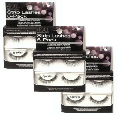 Ardell Strip Lashes 6 Pack- Sparkles #60074 (3 Pack)
