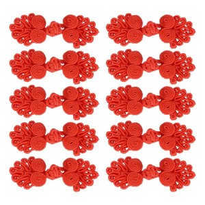 Unique Bargains Nylon Tang Suit Dress Sweater Handmade Sewing Fasteners Knot Closure Buttons 10 Sets - 1 of 4