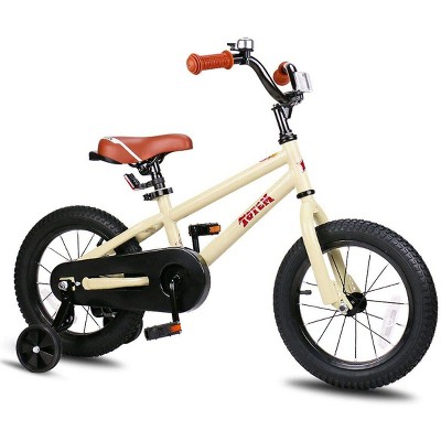 JOYSTAR Totem Series Premium Steel Body 18-Inch Kids Bike with Coaster Braking and Kickstand, Ivory