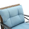 Sapphtopaz Outdoor Patio Furniture Set Rattan Chairs Leisure Patio Chairs with Cushions and Coffee Table for Backyard, Camping, Terrace - 4 of 4