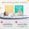 Boersma Baby Crib Bumper with Pure Cotton Sleeve & High-Grade Memory Foam Core, Detachable, Easy to Clean, Portable and Safe for Infant Use - 2 of 4