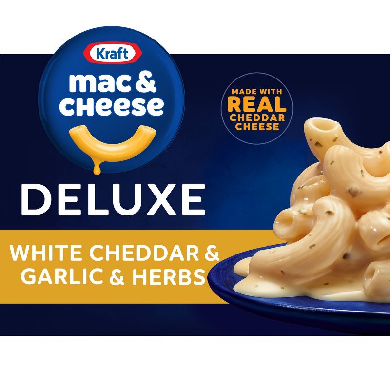 Kraft Deluxe Macaroni &#38; Cheese White Cheddar &#38; Herbs - 11.9oz, 1 of 11