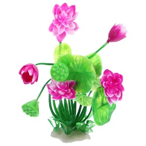 Unique Bargains Fish Tank Aquarium Decorations Plants Mini Aquarium Decorations PE Ceramics Plants 8.27" 1pcs - 1 of 4