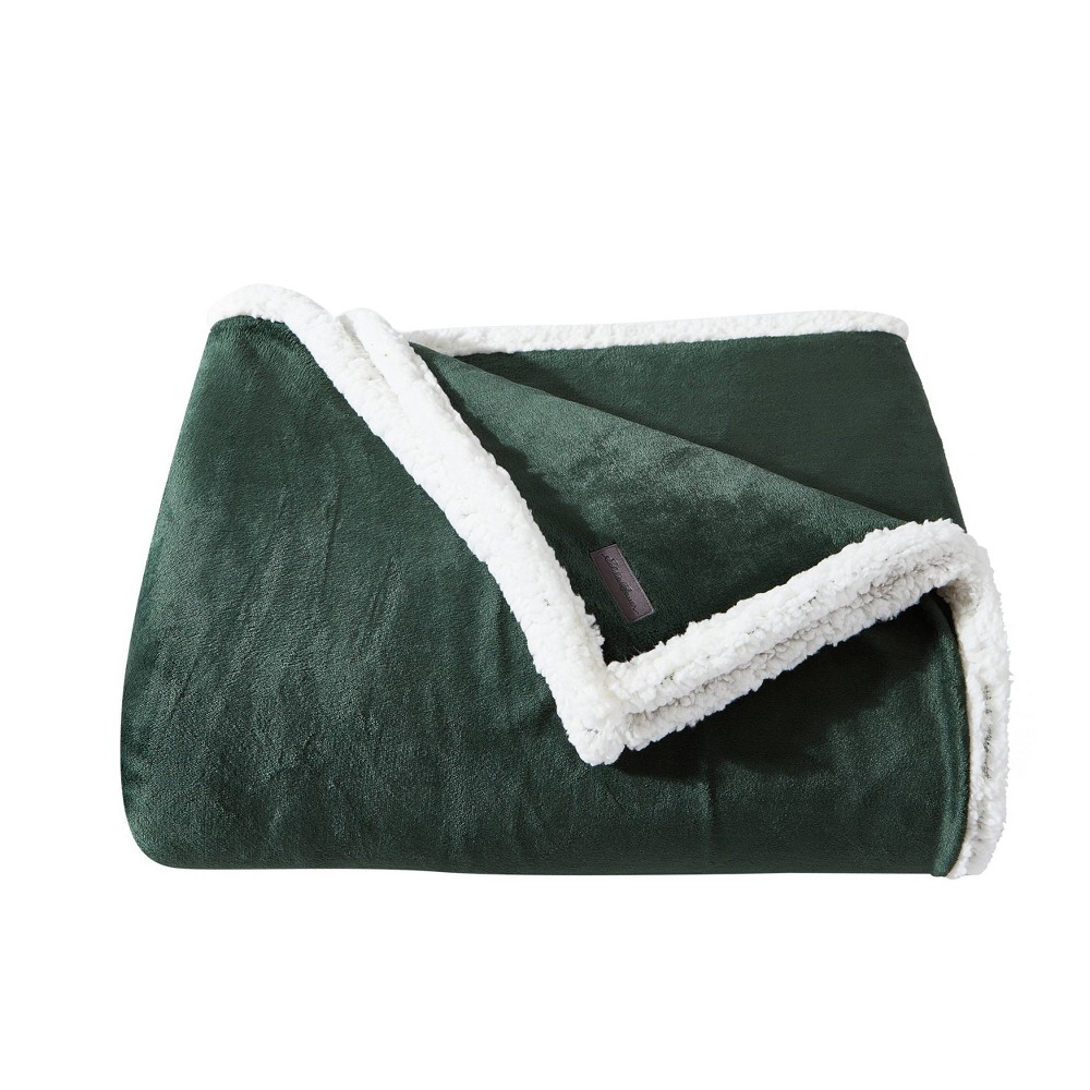 Photos - Duvet Eddie Bauer Twin Ultra Soft Plush Solid Bed Blanket Green  