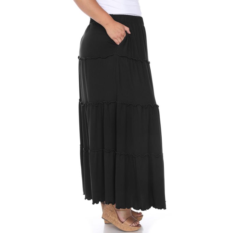 Plus Size Tiered Maxi Skirt, 2 of 6