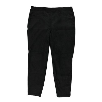 bar III Womens Faux Suede Casual Trouser Pants