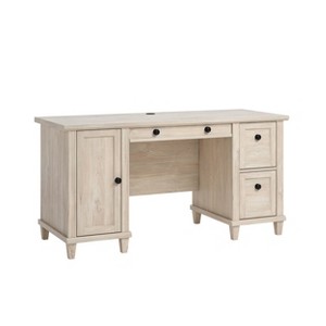 Sauder Hammond Computer Desk Chalk Oak: Laminated Surface, MDF Frame, Metal Hardware, 5-Year Warranty - 1 of 4