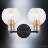 Urban Ambiance Luxury Industrial Bath Light,  10''H x 15''W,  Matte Black and Gold Finish, ULB2080 - 4 of 4