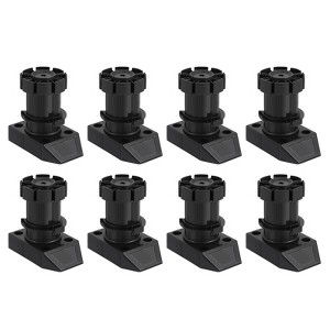 Unique Bargains Non-Skid Adjustable Thick Legs Furniture Leveling Feet for Bathroom 8 Pcs - 1 of 4
