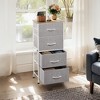 Dresser 4-Drawer Fabric Storage Tower Organizer for Bedroom, Hallway, Entryway, Closets with Steel Frame, Wood Top, Easy Pull Handle - 2 of 4