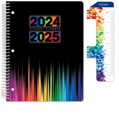 Global Datebooks Secondary Student Planner AY 2024-2025 - Matrix Style - 8.5"x11" (Black Colors)