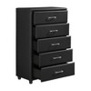 CAVINAS Dresser with 2/5 Faux Leather Drawer,Modern Dressers & Chest of Drawers with Silver Tone Bar Pulls for Bedroom,Living Room,Entryway - 2 of 4
