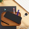 Unique Bargains Faux Leather Zipper Pencil Case - 2 of 4