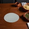 Unique Bargains Trivet Round Rope Woven Mat Cotton Non-woven Fabric 7.87"x7.87"x0.31" - 2 of 3