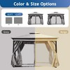 Whisen 10x12 Outdoor Gazebo Tent with Double Roofs, Patio Gazebo with Mosquito Netting and Privacy Screens - 3 of 4