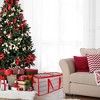 Northlight Transparent Zip Up Christmas Storage Box - 26.25" - Holds 128 Ornaments - Red and Clear - 2 of 3