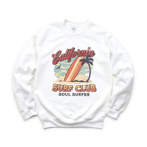 Simply Sage Market Women's Graphic Sweatshirt California Surf Club - 1 of 3