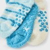 Kid's Christmas 3pk Cozy Crew Socks with Grippers - 2-5 - 3 of 4