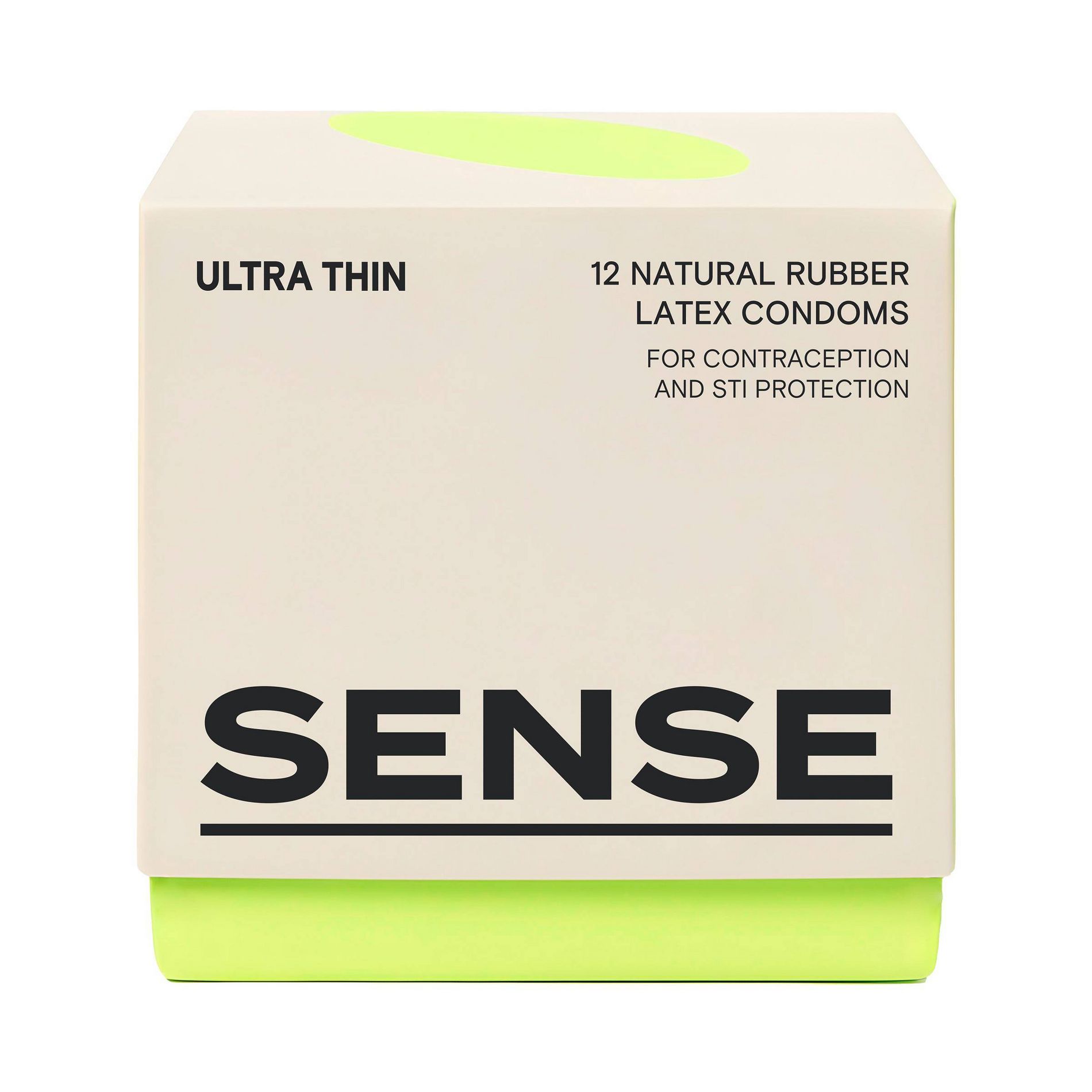Sense Ultra Thin Natural Rubber Latex Condoms - 12ct