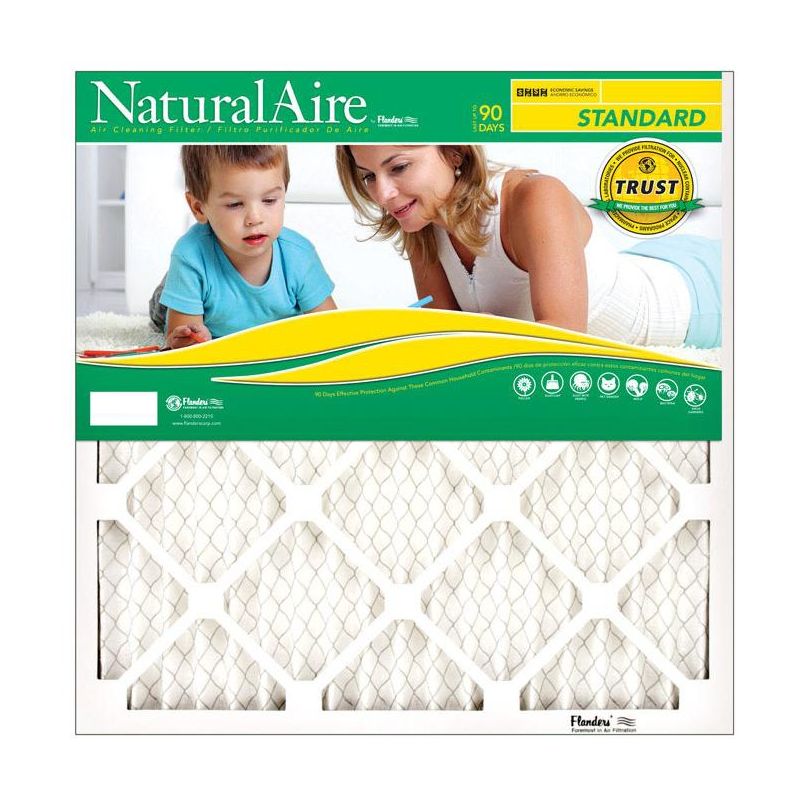 NaturalAire 18 in. W X 24 in. H X 1 in. D Polyester 8 MERV Pleated Air Filter (Pack of 12), 1 of 2