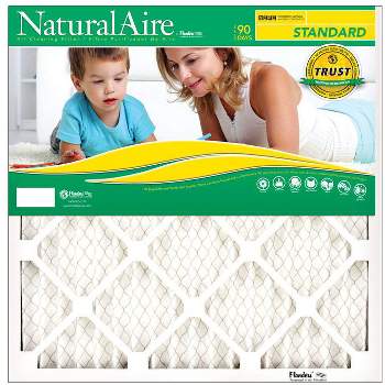 NaturalAire 18 in. W X 24 in. H X 1 in. D Polyester 8 MERV Pleated Air Filter (Pack of 12)