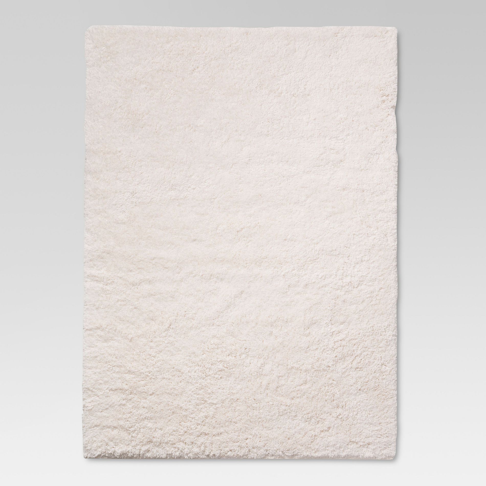 5'x7' Plush Shag Area Washable Rug Cream - Room Essentials™