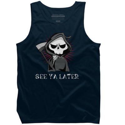 Men's Design By Humans See Ya Later Halloween T Shirt By thebeardstudio Tank Top