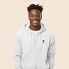 Dalix Astronaut Embroidered Hoodie Fleece Sweatshirt Zip Front Mens - 4 of 4