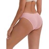 INSPIRE CHIC Women's Low-Waisted Butt Lifting Underwear Thread Cotton Comfortable Briefs 5 Packs - 2 of 4