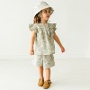 Makemake Organics Organic Baby Bucket Sun Hat Linen - Palms - 3 of 4