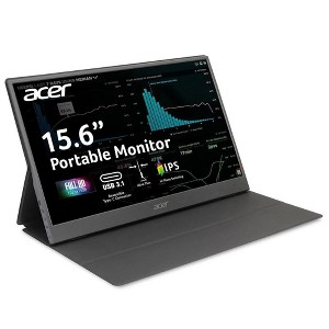 Acer 15.6" Portable Monitor Full HD 1920x1080 60Hz Black - PM161Q - Manufacturer Refurbished - 1 of 4