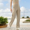 Anna-Kaci Active Women's High Waisted Wide Leg Lounge Pants with Drawstring and Pockets - 4 of 4