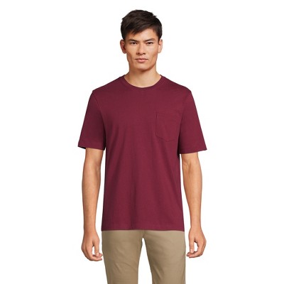 Lands' End Men's Super-T Short Sleeve T-Shirt with Pocket
