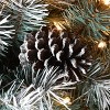 National Tree Company 24" Snowy Glacier Pine Small Tree in Burlap Base Warm White Battery Operated LED Lights with Timer - 4 of 4