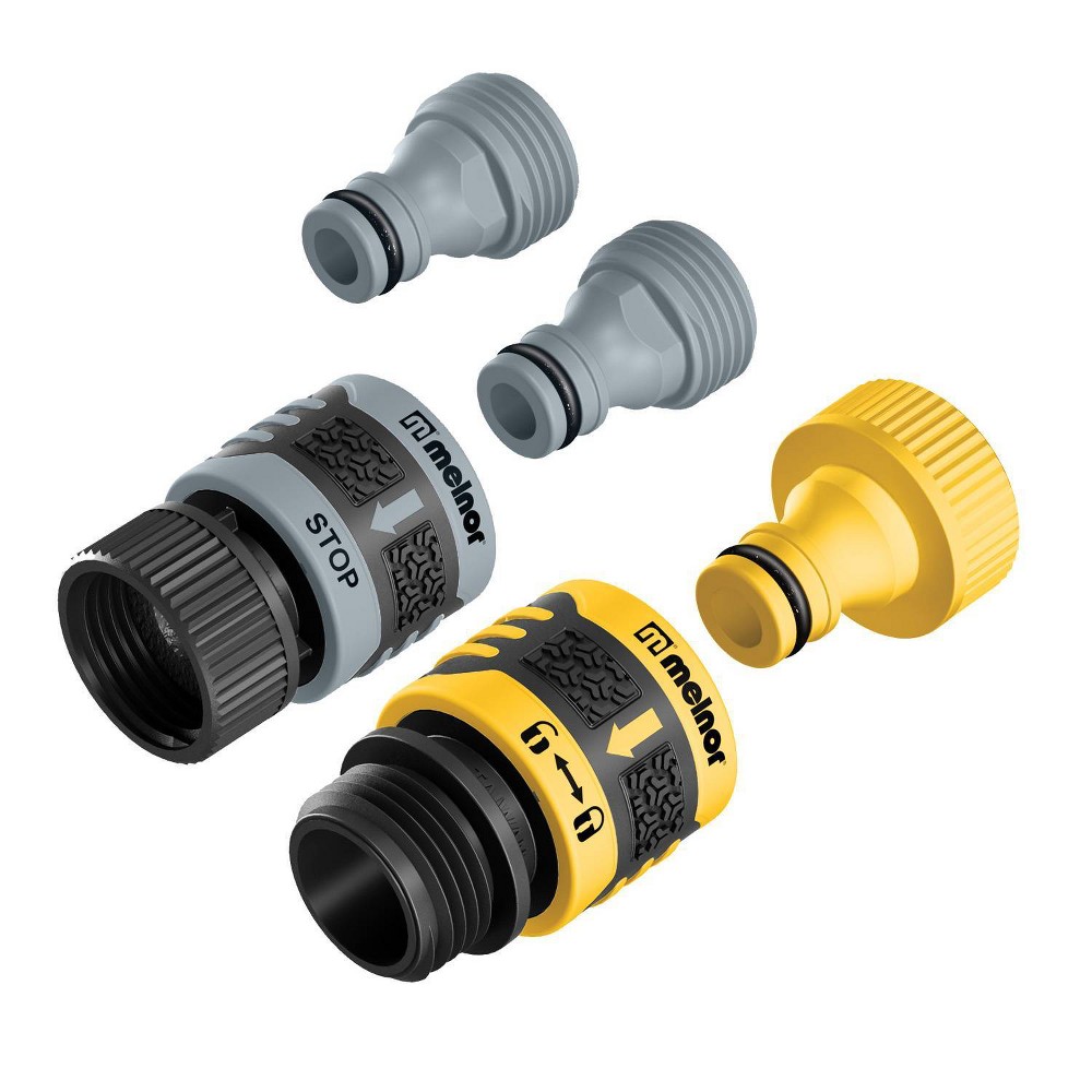 UPC 042206000170 product image for Melnor Hose Valves Connectors 5-Starter Set | upcitemdb.com