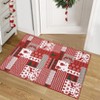 Christmas Area Rug for Living Room, Washable Non Slip Holiday Carpet, Soft Reindeer Snowflake Print, Large Bedroom Dining Playroom - 2 of 4