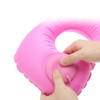 Unique Bargains Inflatable Travel Pillow Press to Inflate for Airplane Train Office - 3 of 4