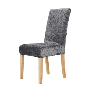 Deconovo Velvet Stretch Dining Chair Slipcovers Soft Fit Washable Chair Covers Set of 4 - 1 of 4