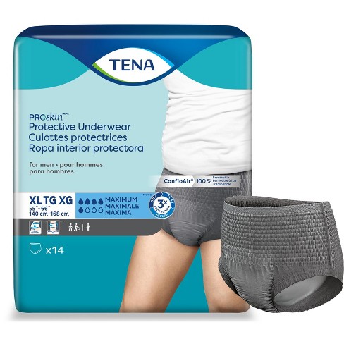 Tena Proskin Protective Incontinence Underwear For Men, Moderate Absorbency,  X-large, 14 Count : Target