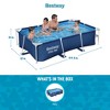Bestway Steel ProRectangular Metal Frame Above Ground Outdoor Backyard Swimming Pool - 3 of 4