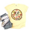 Simply Sage Market S.W.Smiley Groovy Floral Outline Garment Dyed Tee - 3 of 4