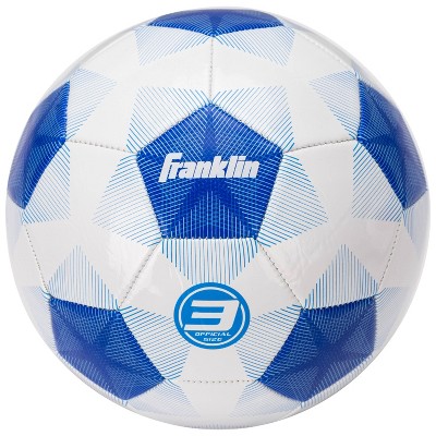 Franklin Sports 2025 Size 3 Bulk Inflated Soccerball - White/Blue